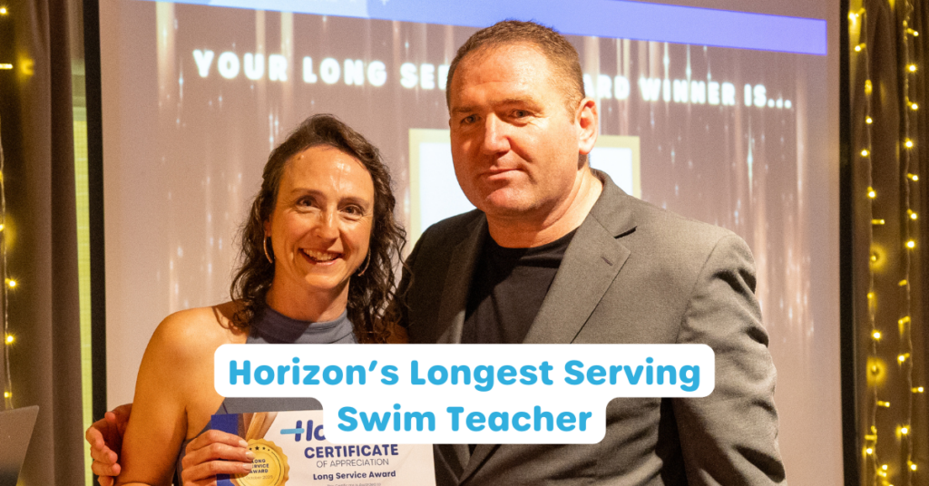 featured image for blog showcasing Horizon's longest serving swim teacher