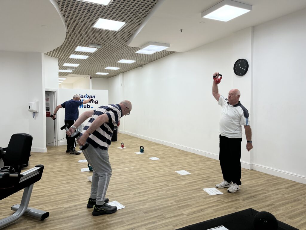 Photo from our Men's Circuits class at the Wellbeing Hub