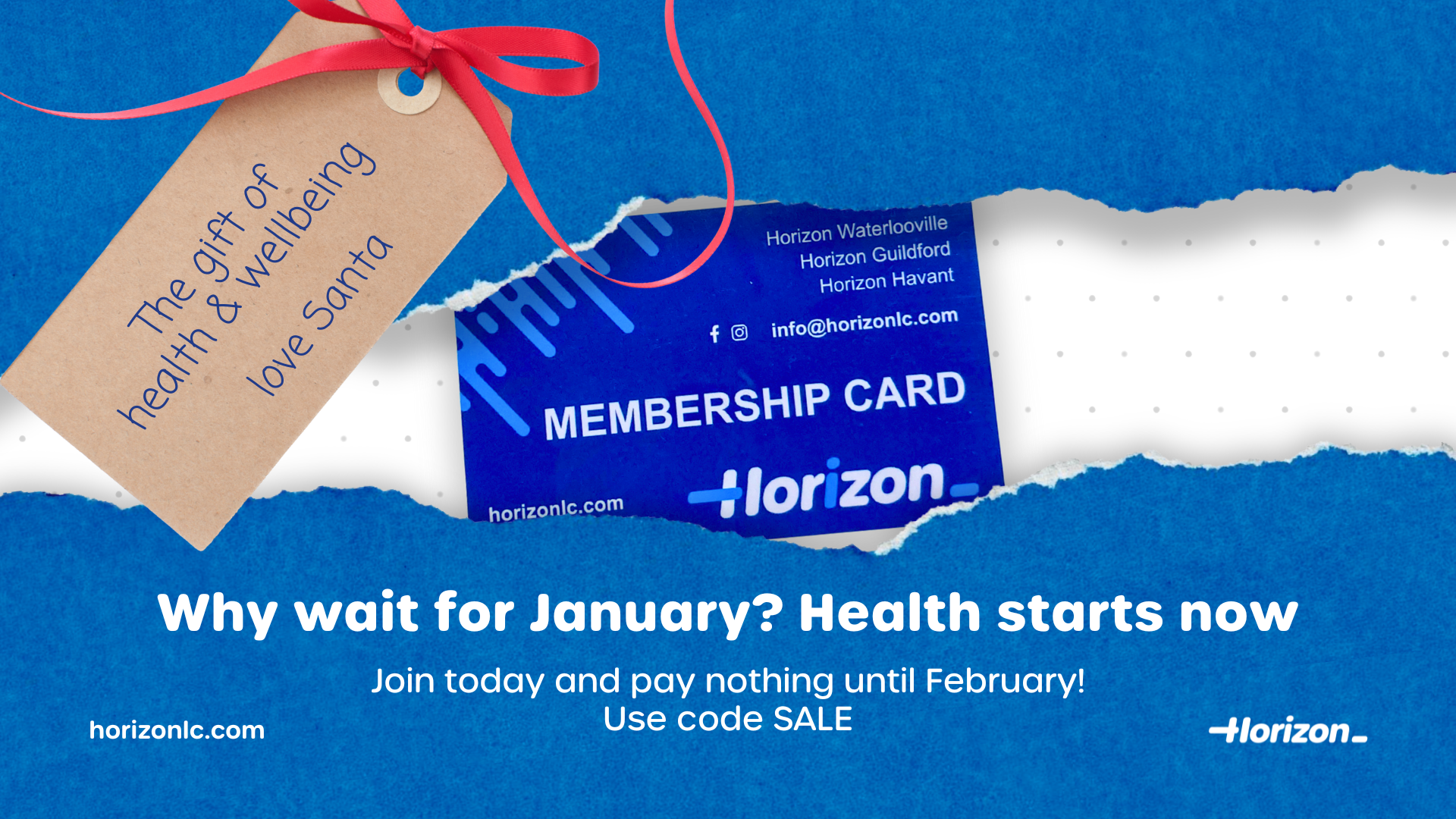 Promotional membership card for health
