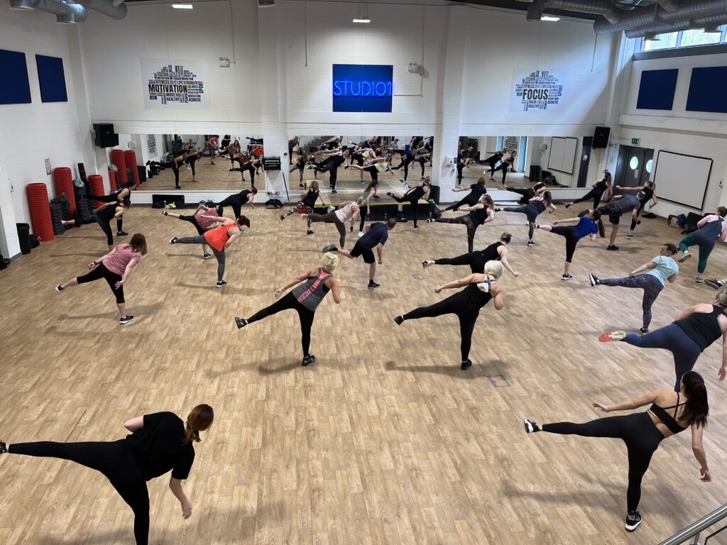 Horizon Group exercise class in action staying active